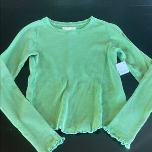 Free People green long sleeve